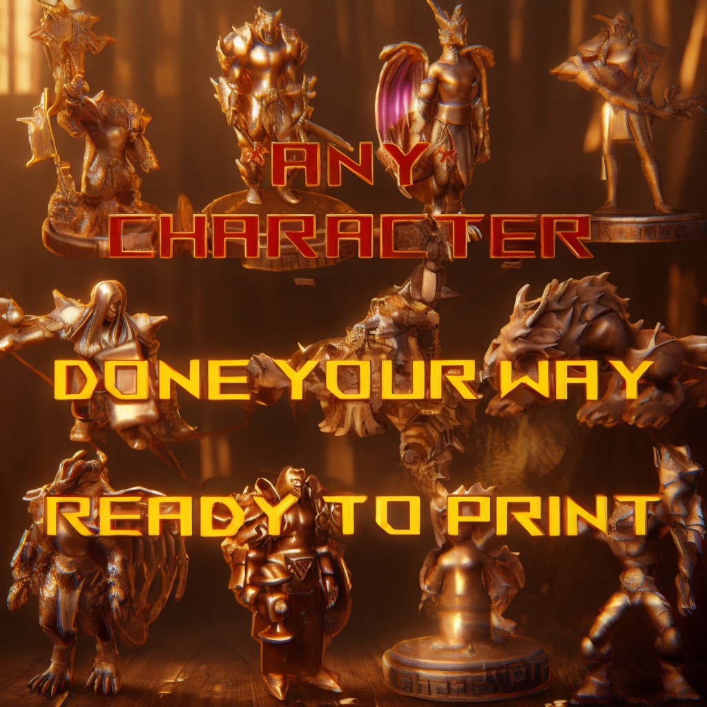 Convert your World of Warcraft character into 3D printable model 3D print model_3