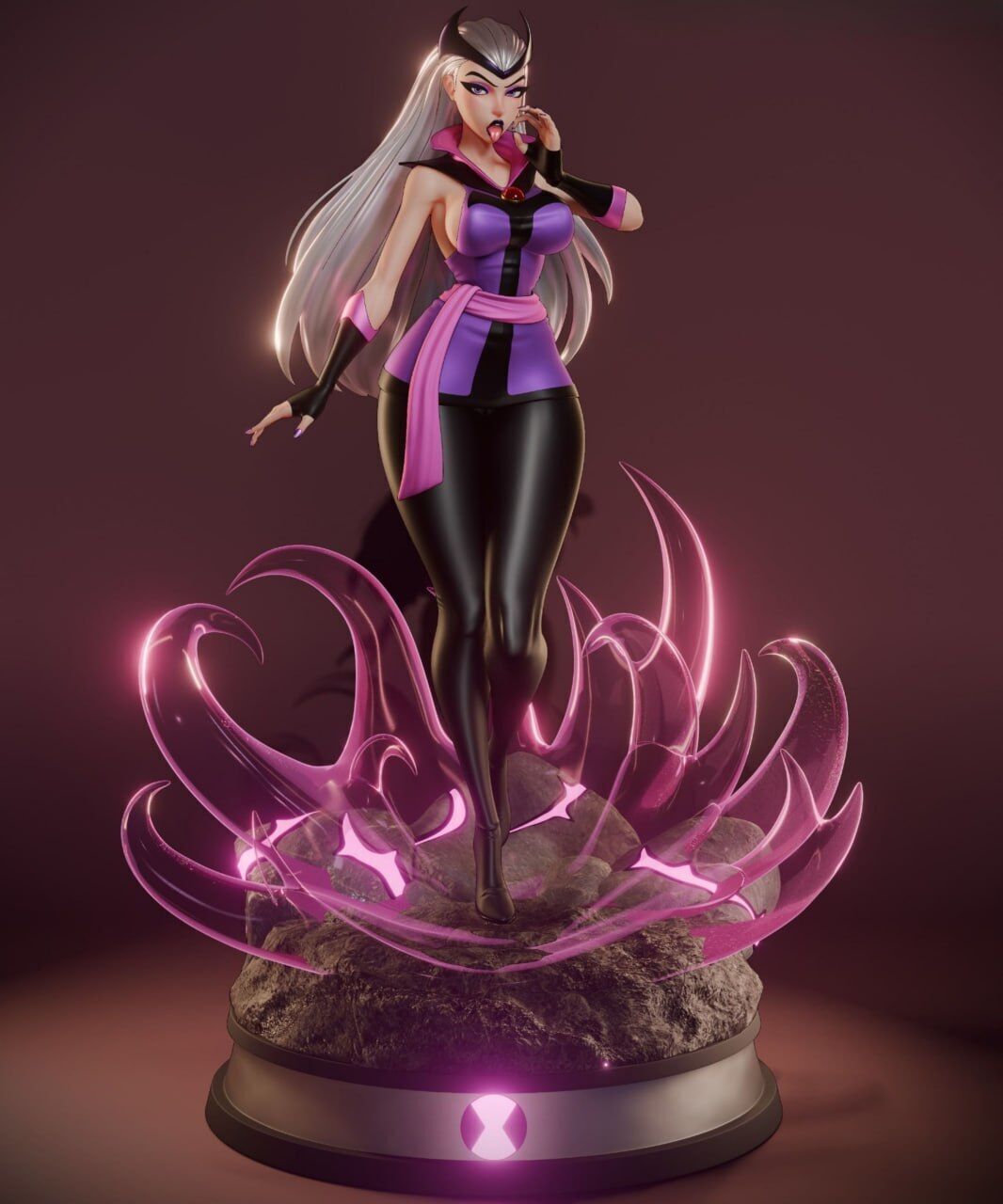 Charmcaster  Dark Sorceress NSFW Fan Art STL 3D print model_2