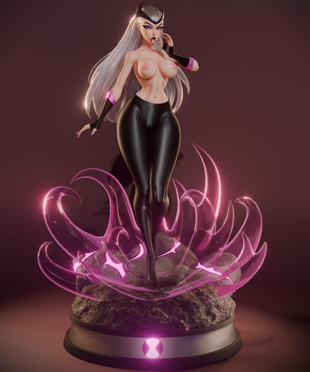 Charmcaster  Dark Sorceress NSFW Fan Art STL 3D print model_12