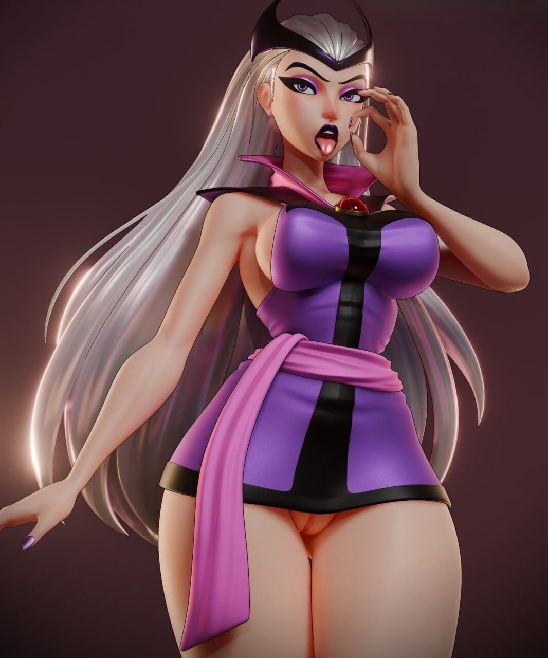 Charmcaster  Dark Sorceress NSFW Fan Art STL 3D print model_10