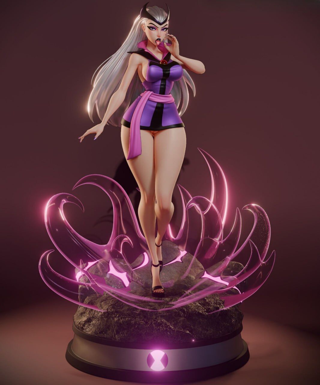 Charmcaster  Dark Sorceress NSFW Fan Art STL 3D print model_6