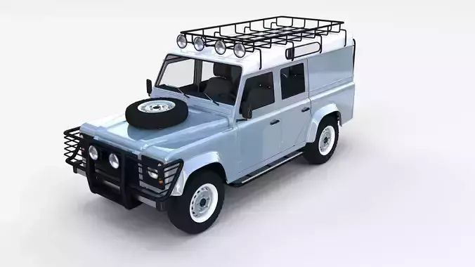 Land Rover Defender 110 Utility Station Wagon w interior rev