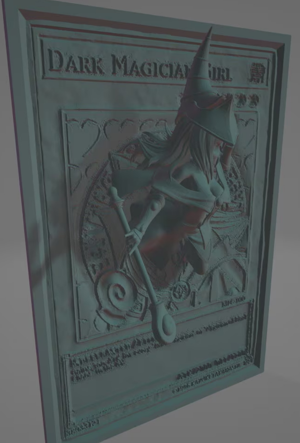 Dark Magician Girl Custom 3D Printing File YuGiOh TCG 3D print model_5