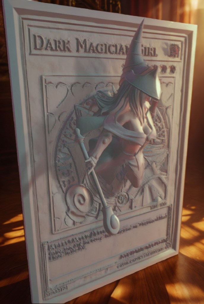 Dark Magician Girl Custom 3D Printing File YuGiOh TCG 3D print model_7