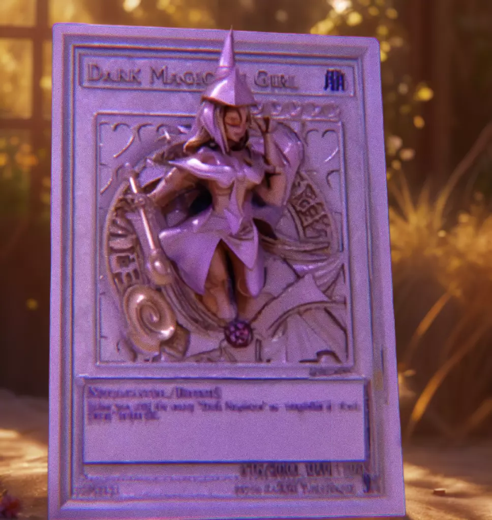 Dark Magician Girl Custom 3D Printing File YuGiOh TCG 3D print model_0