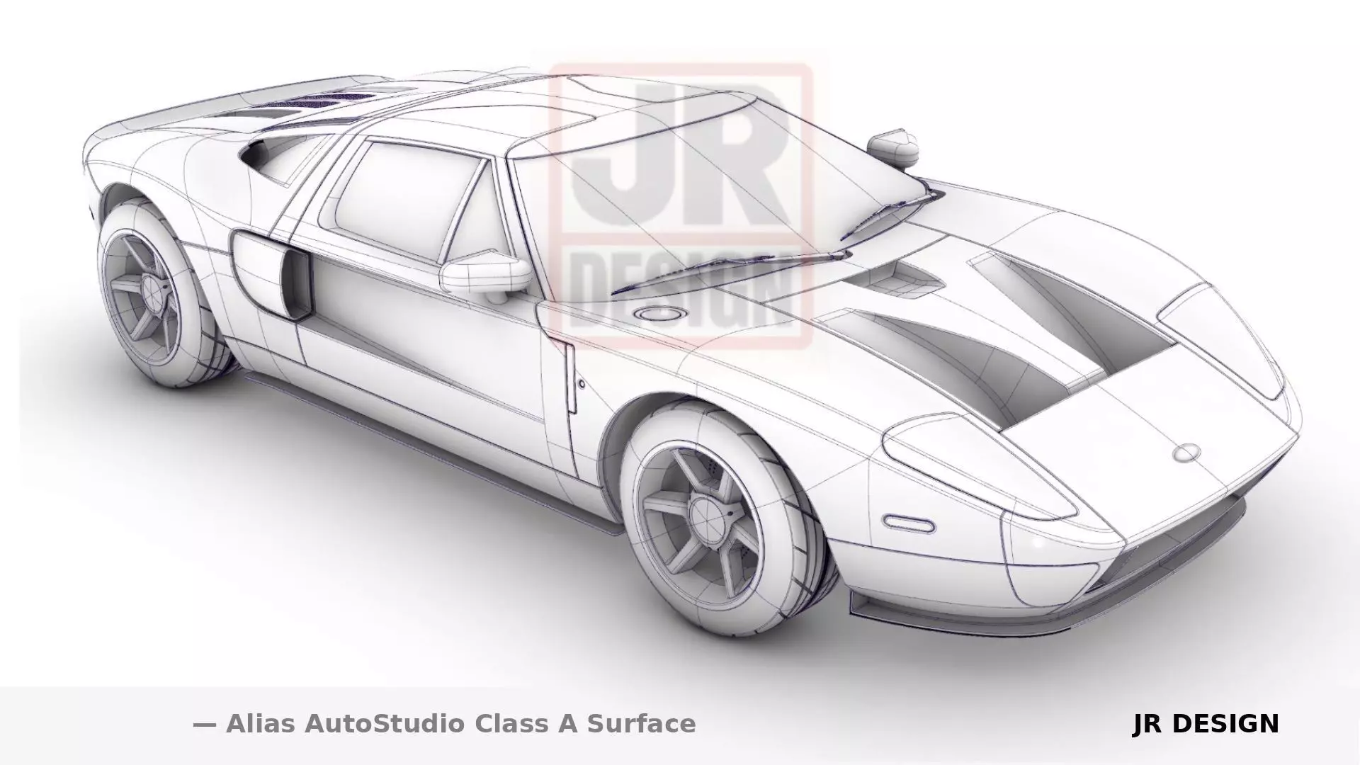 Classic sport US car Classe A 3D model