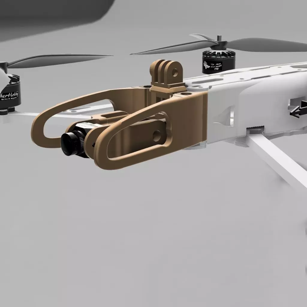 ARTAIR FPV HEADUNIT FIXED CAMERA MOUNT 19MM 3D print model_0