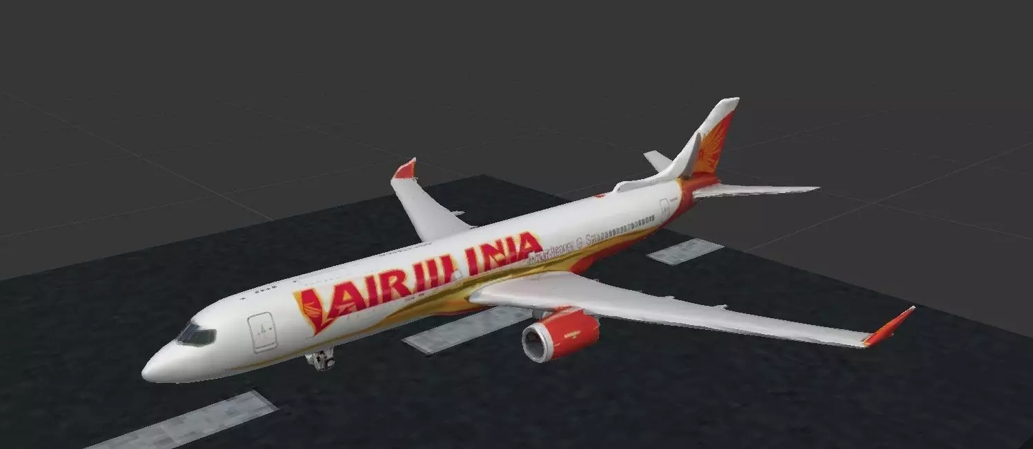 Areoplane Model Air India Aircraft 3D model
