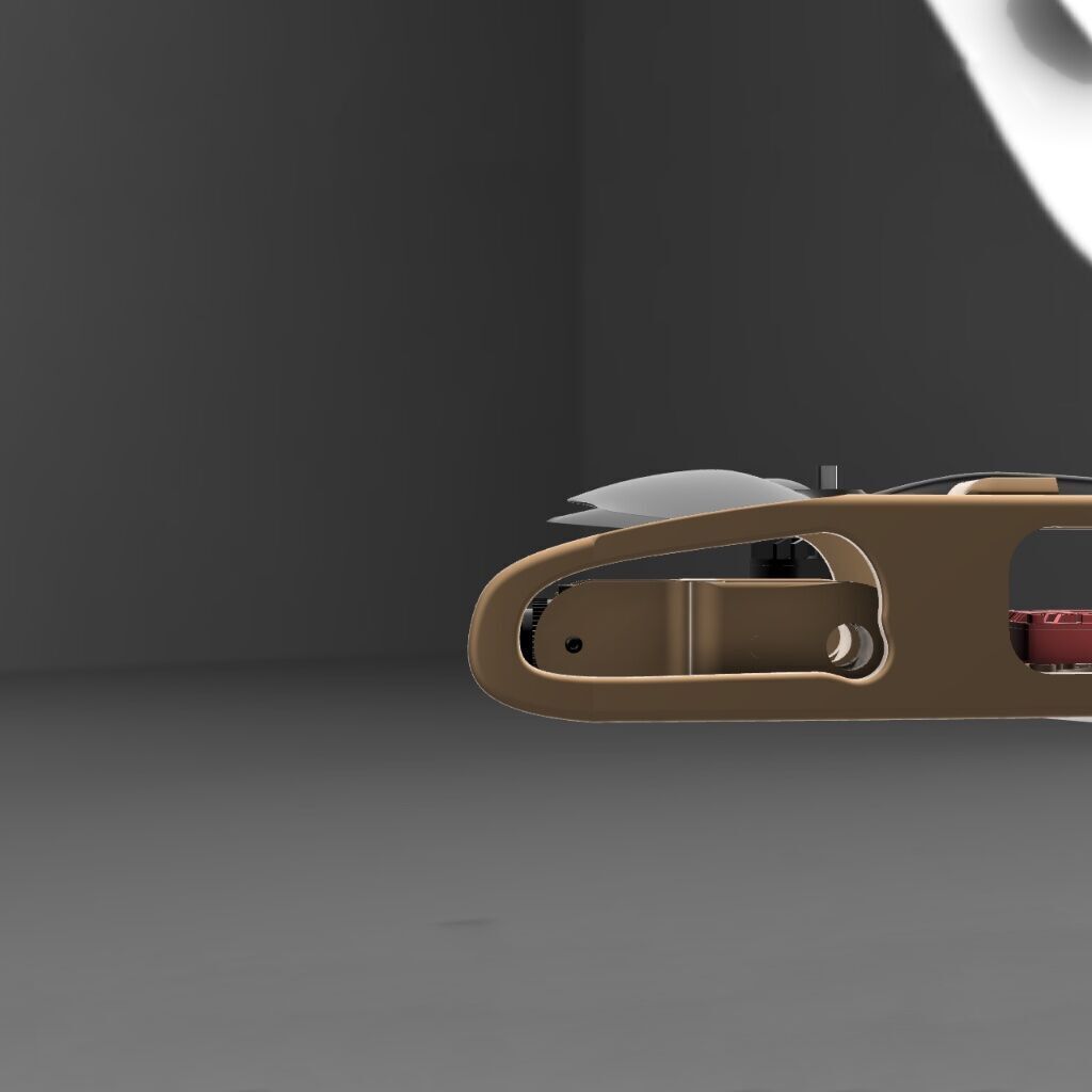 ARTAIR FPV HEADUNIT FIIXED CAMERA MOUNT 19MM WITH VTX MOUNT 3D print model_2