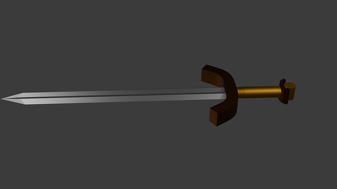 Stylized Sword Low-poly 3D model