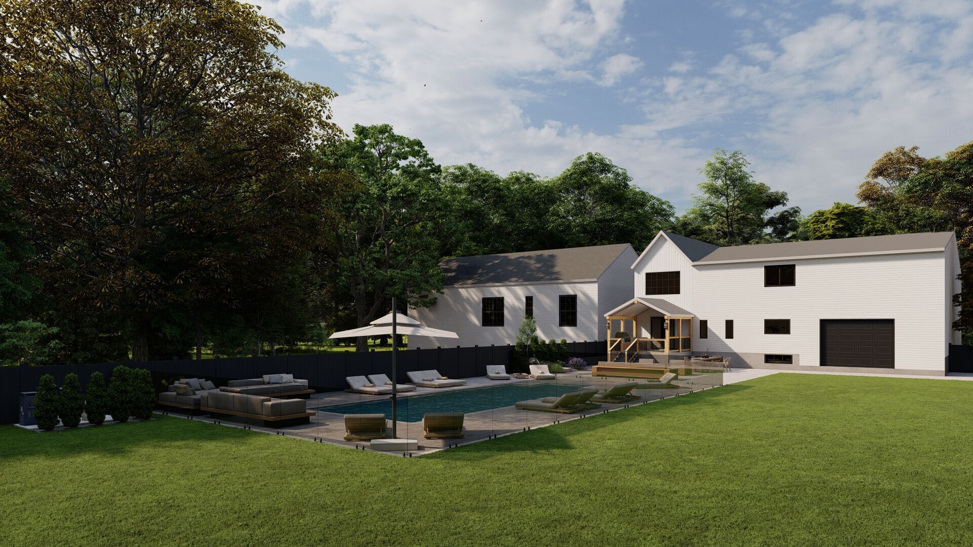 Garden Landscape 3D Model - SketchUp and Lumion Scene 3D model 3D model_6