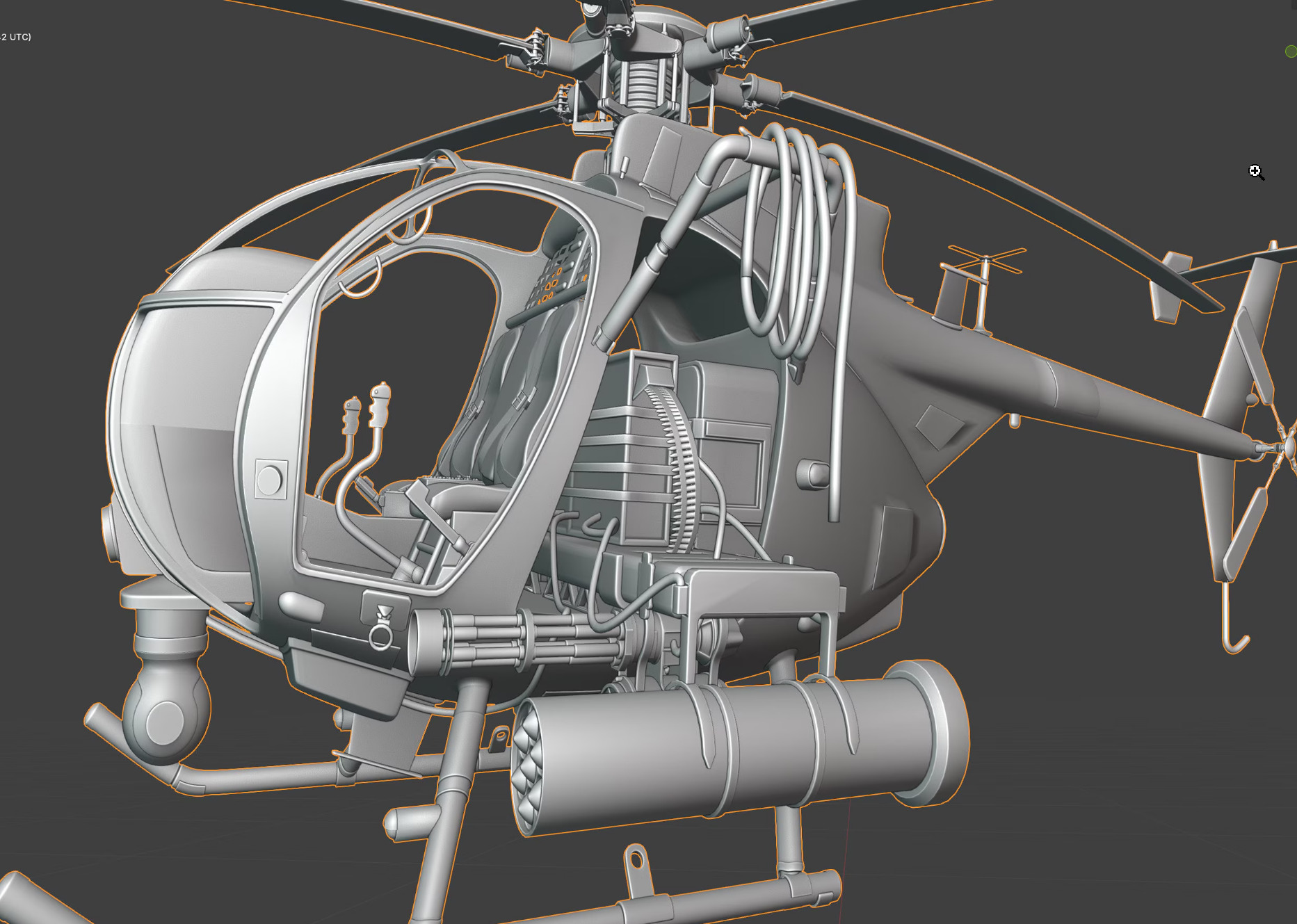 Military Precision Ultimate Attack Helicopter Model 3D print model_5