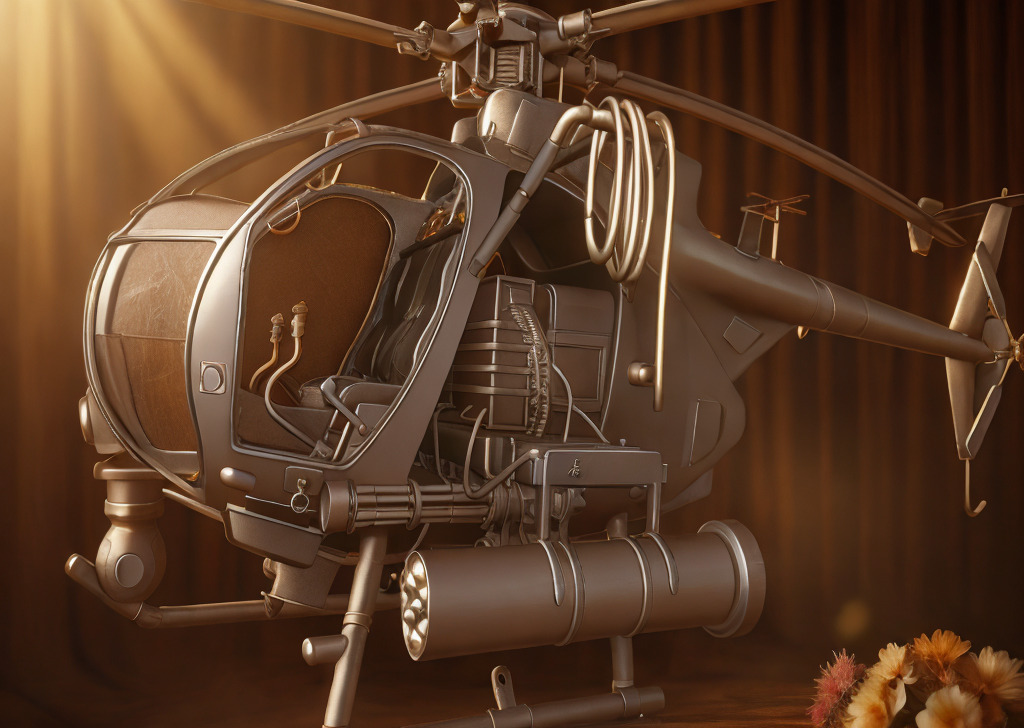 Military Precision Ultimate Attack Helicopter Model 3D print model_1