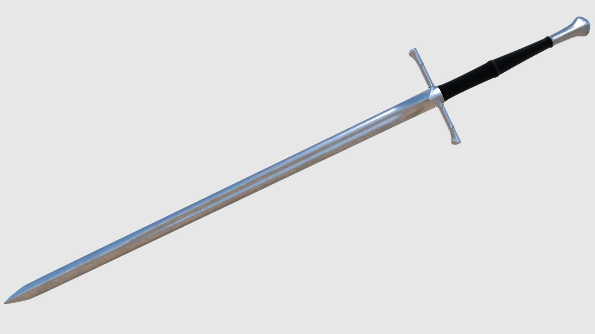 Long Sword - Game Ready Low-poly 3D model_2