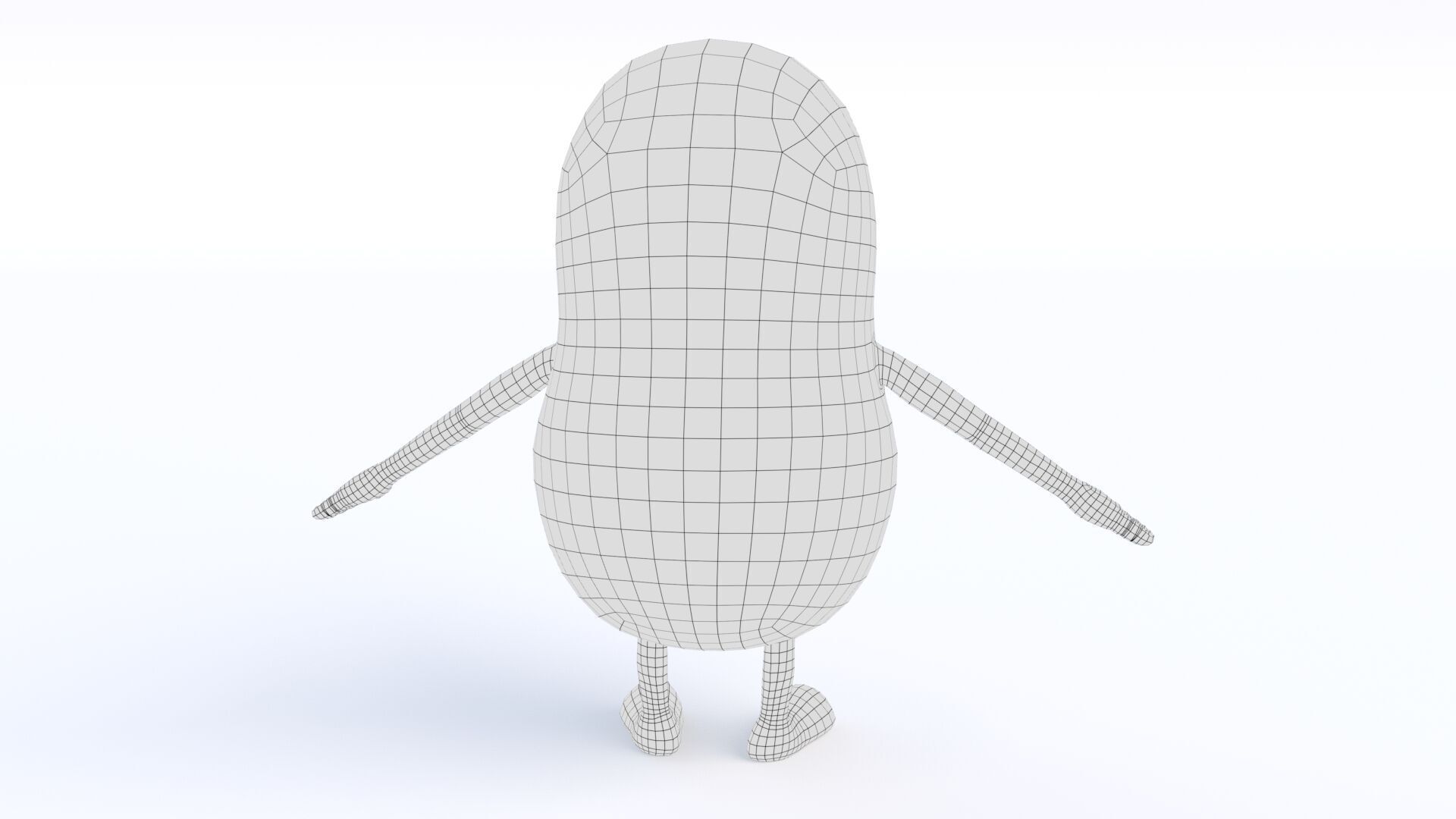 Cartoon Potato Low-poly 3D model_18