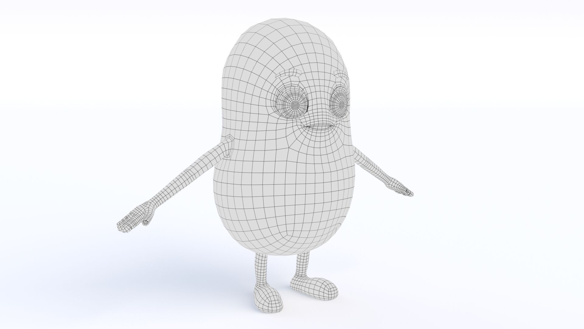 Cartoon Potato Low-poly 3D model_21