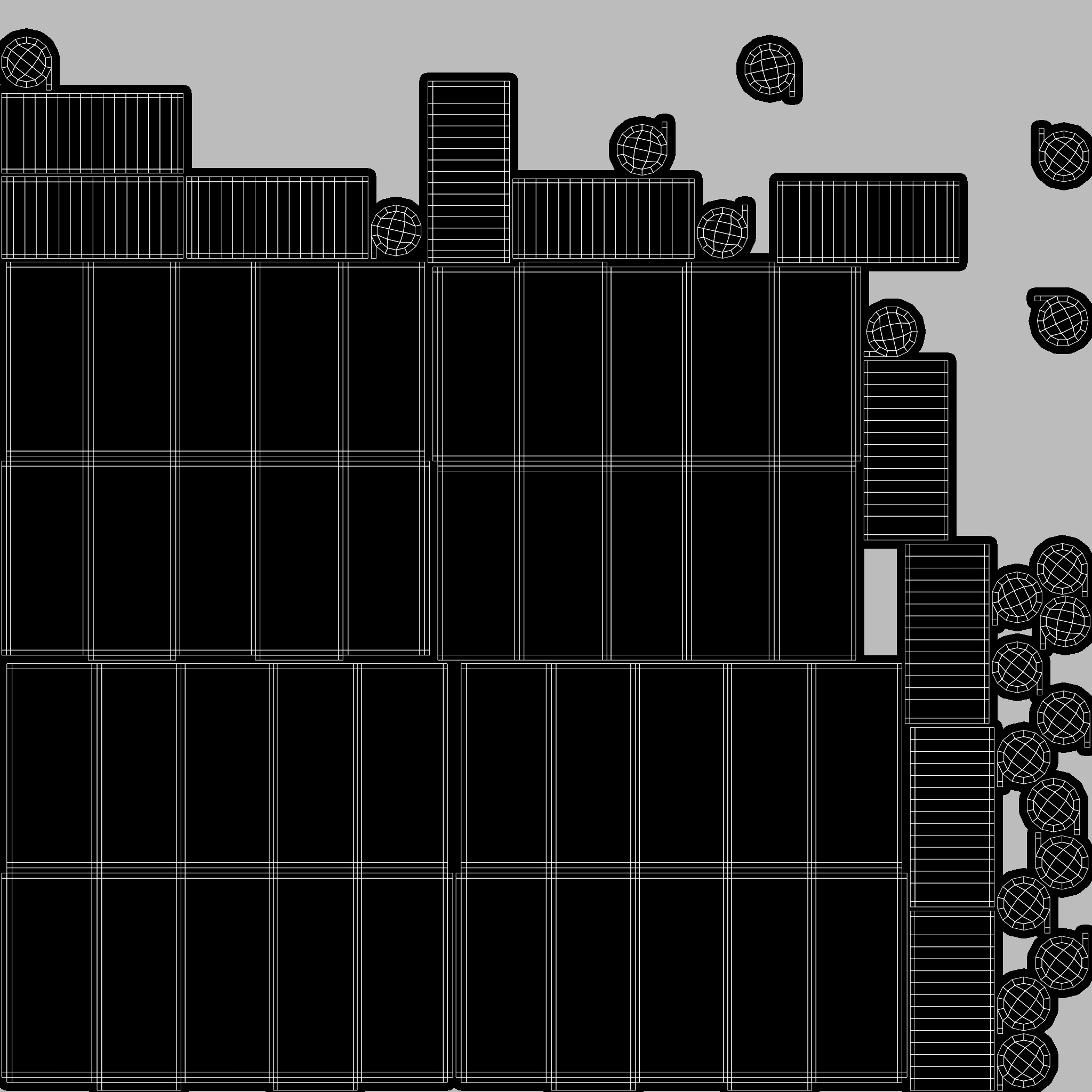 Study Desk 01 - Dark Wood 3D model_14