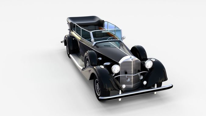 Mercedes 770K Staff Car rev 3D model