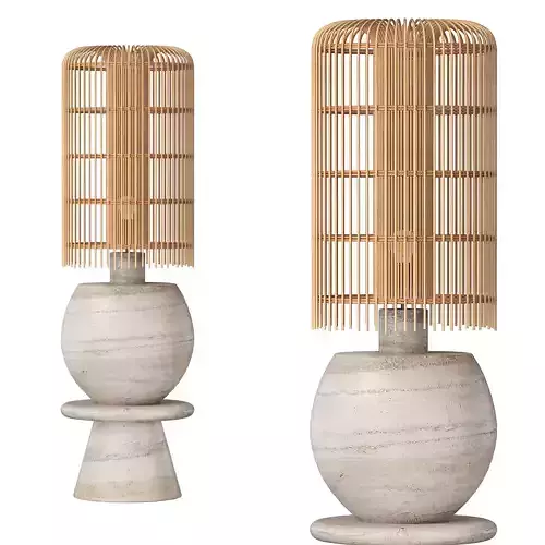 Kos Travertine Lamp 3D model