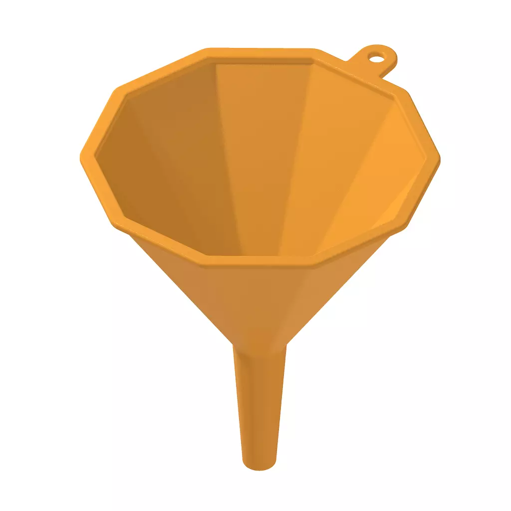 Decagonal Funnel 3D print model_0