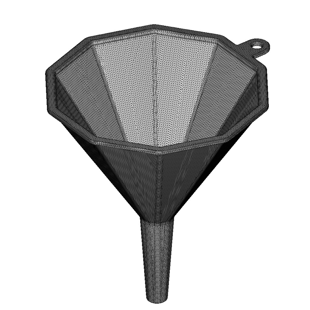 Decagonal Funnel 3D print model_4