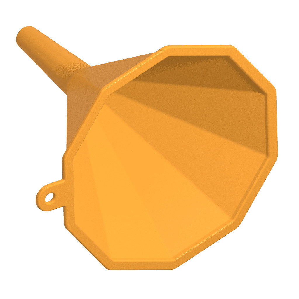 Decagonal Funnel 3D print model_3