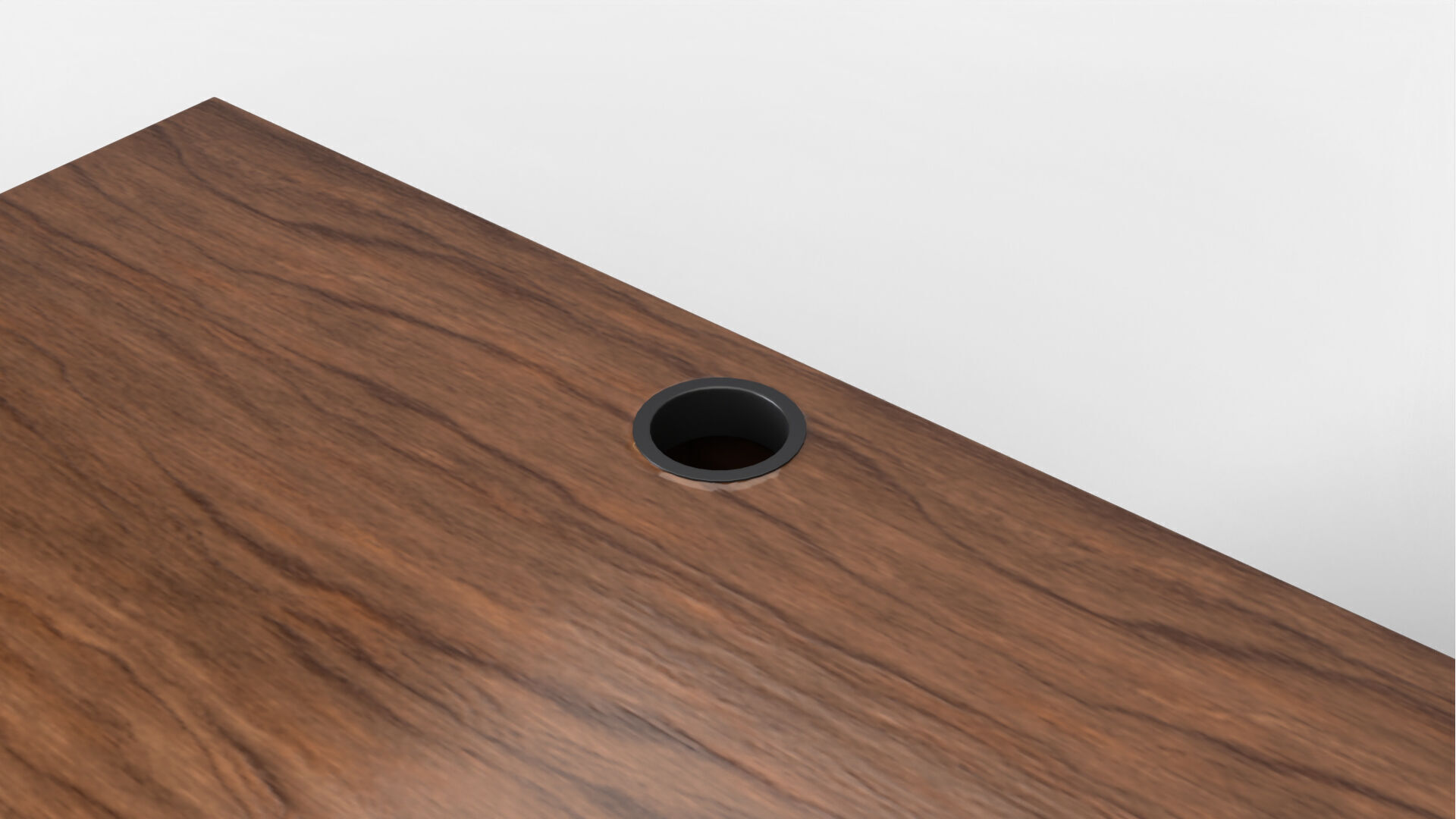 Study Desk 01 - Walnut Wood 3D model_2