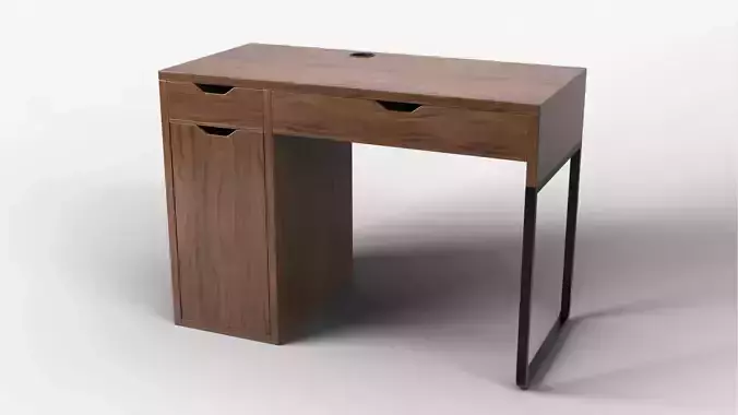 Study Desk 01 - Walnut Wood