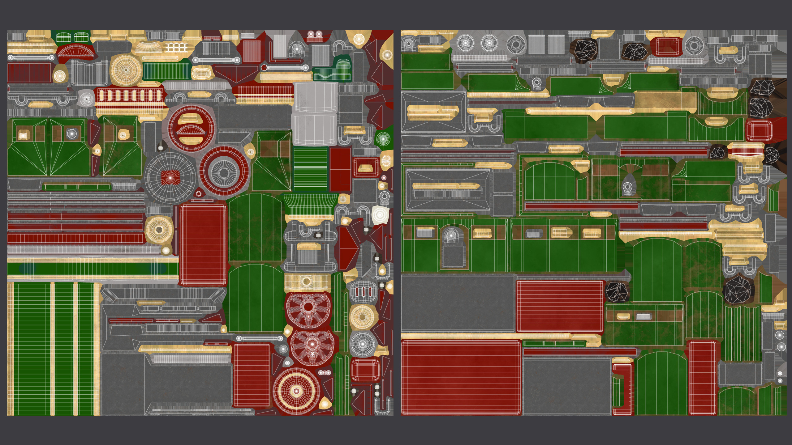 Toy Train Low-poly 3D model_9