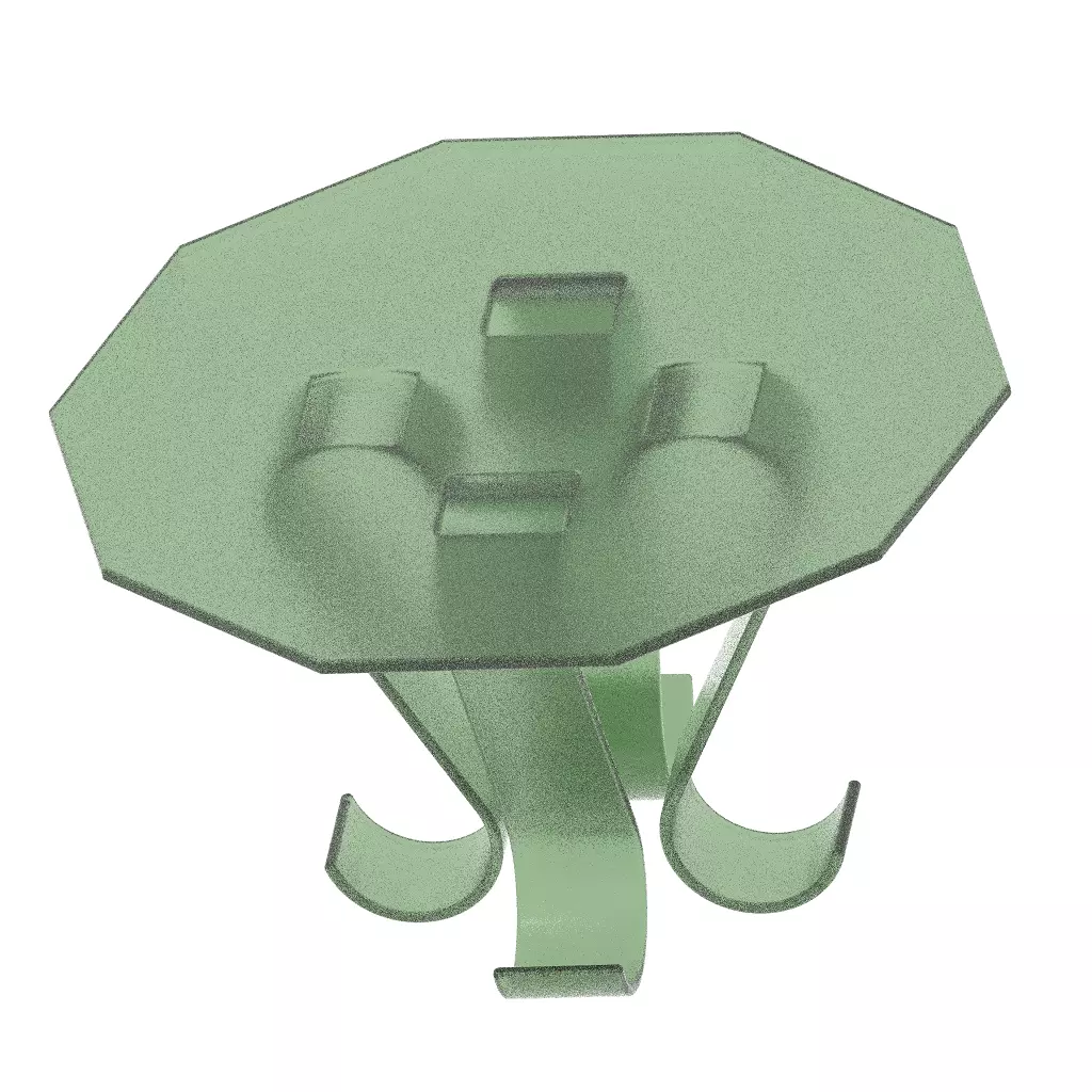 Premium Decagonal Table 3D print model_0