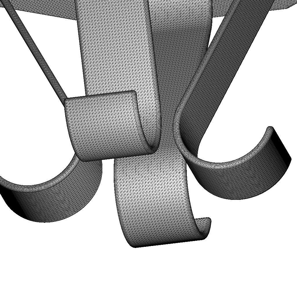 Premium Decagonal Table 3D print model_5