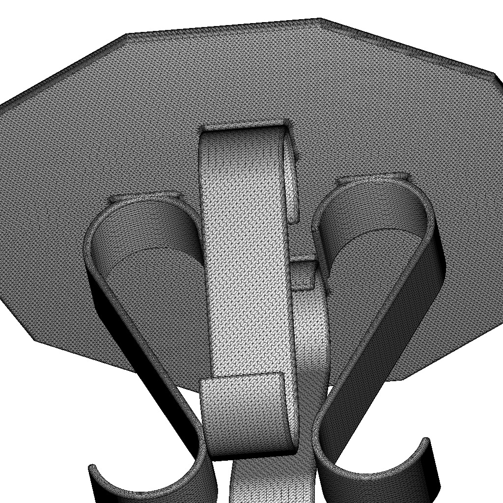 Premium Decagonal Table 3D print model_4