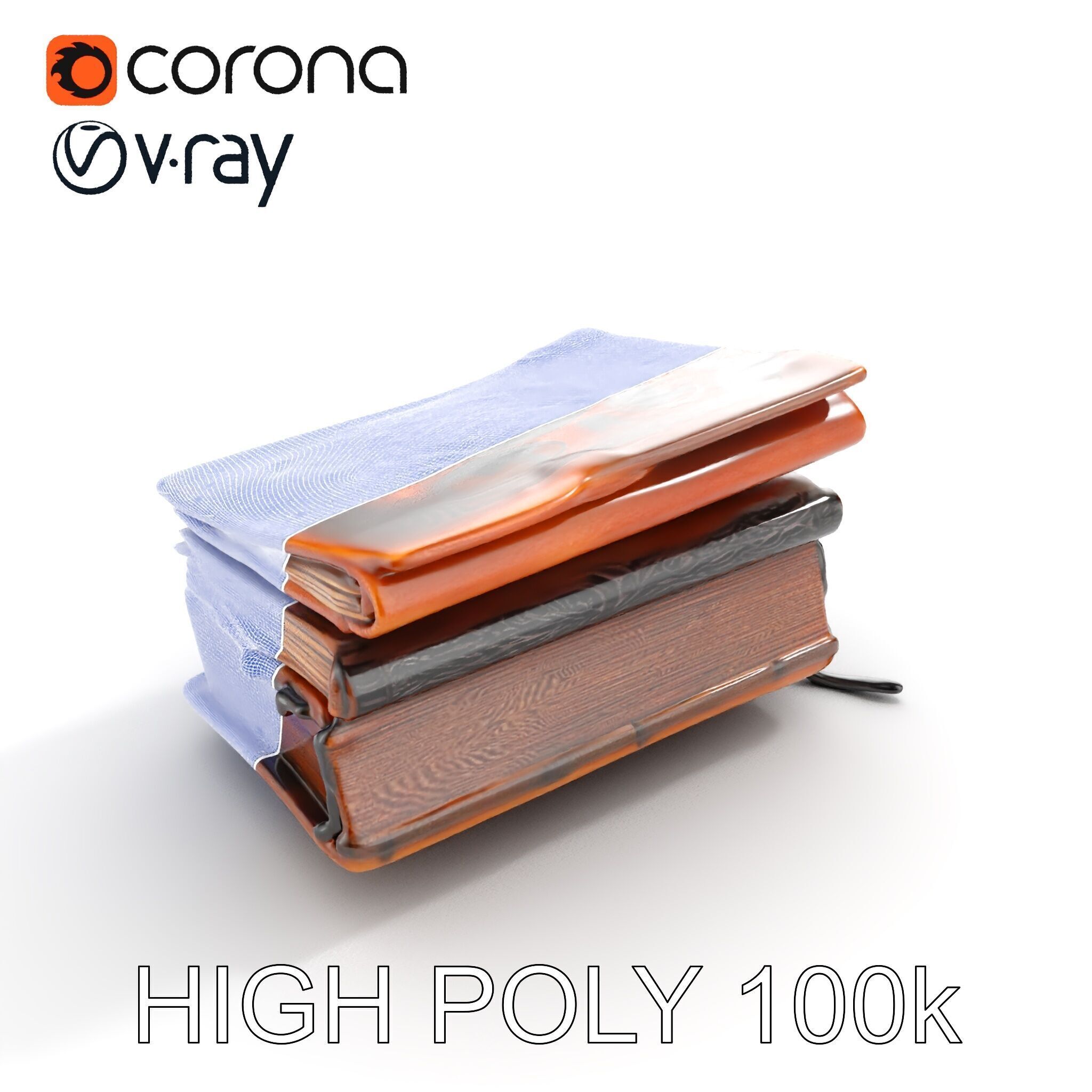 Ancient Spellbook D Model Pack Low-poly 3D model_17