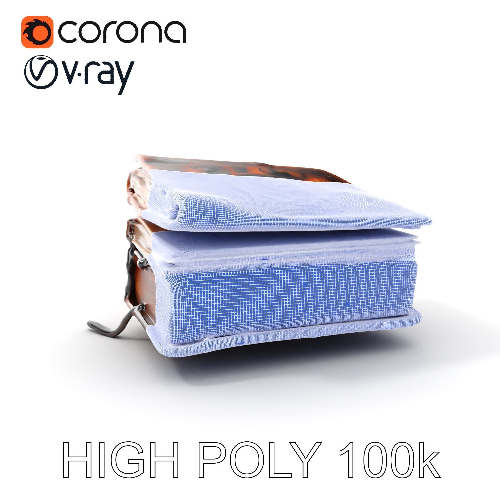 Ancient Spellbook D Model Pack Low-poly 3D model_5