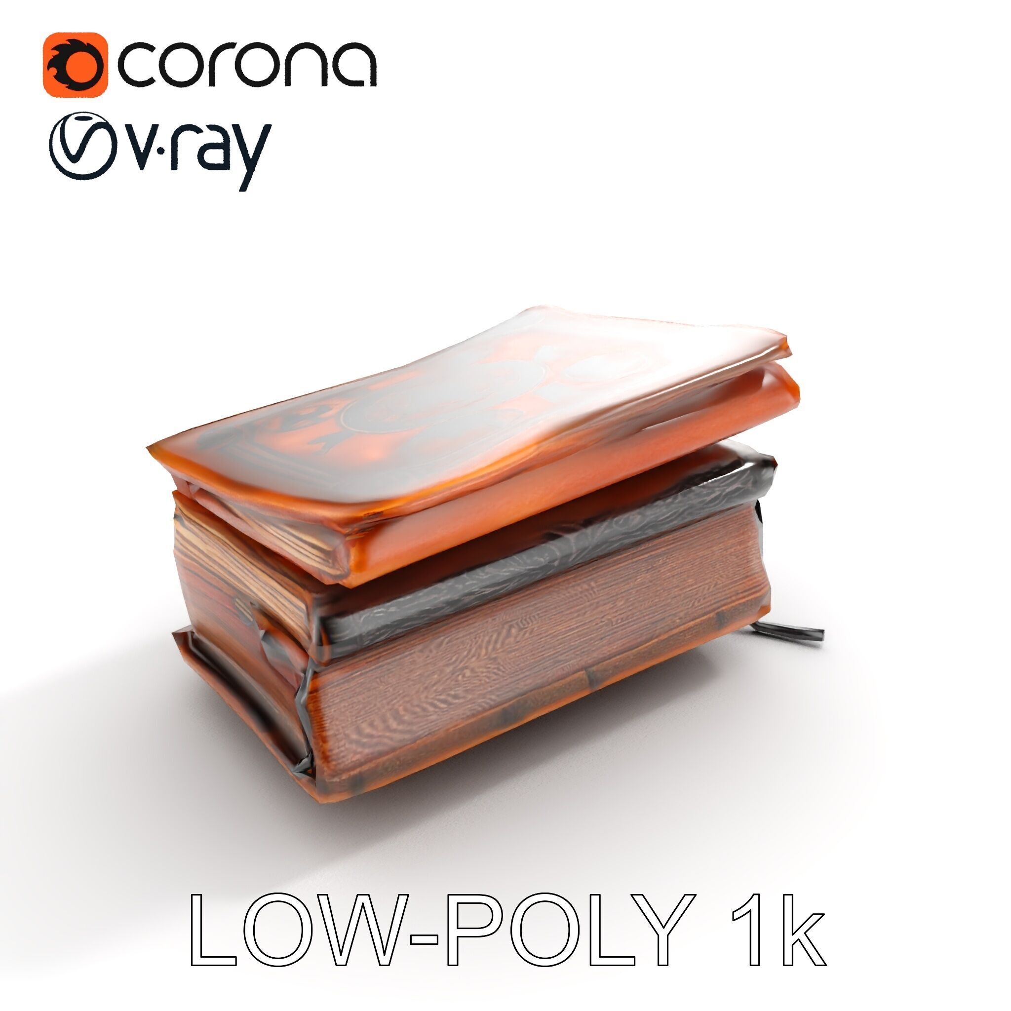 Ancient Spellbook D Model Pack Low-poly 3D model_13