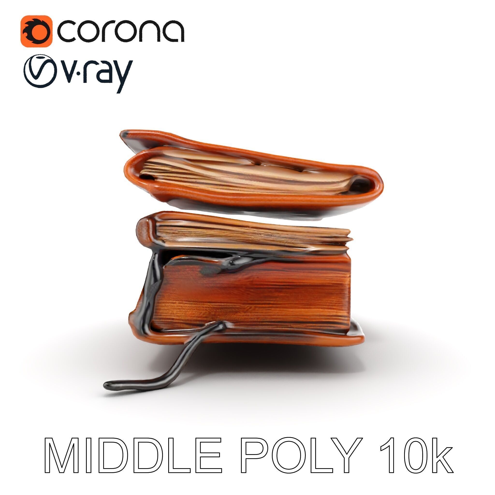 Ancient Spellbook D Model Pack Low-poly 3D model_15