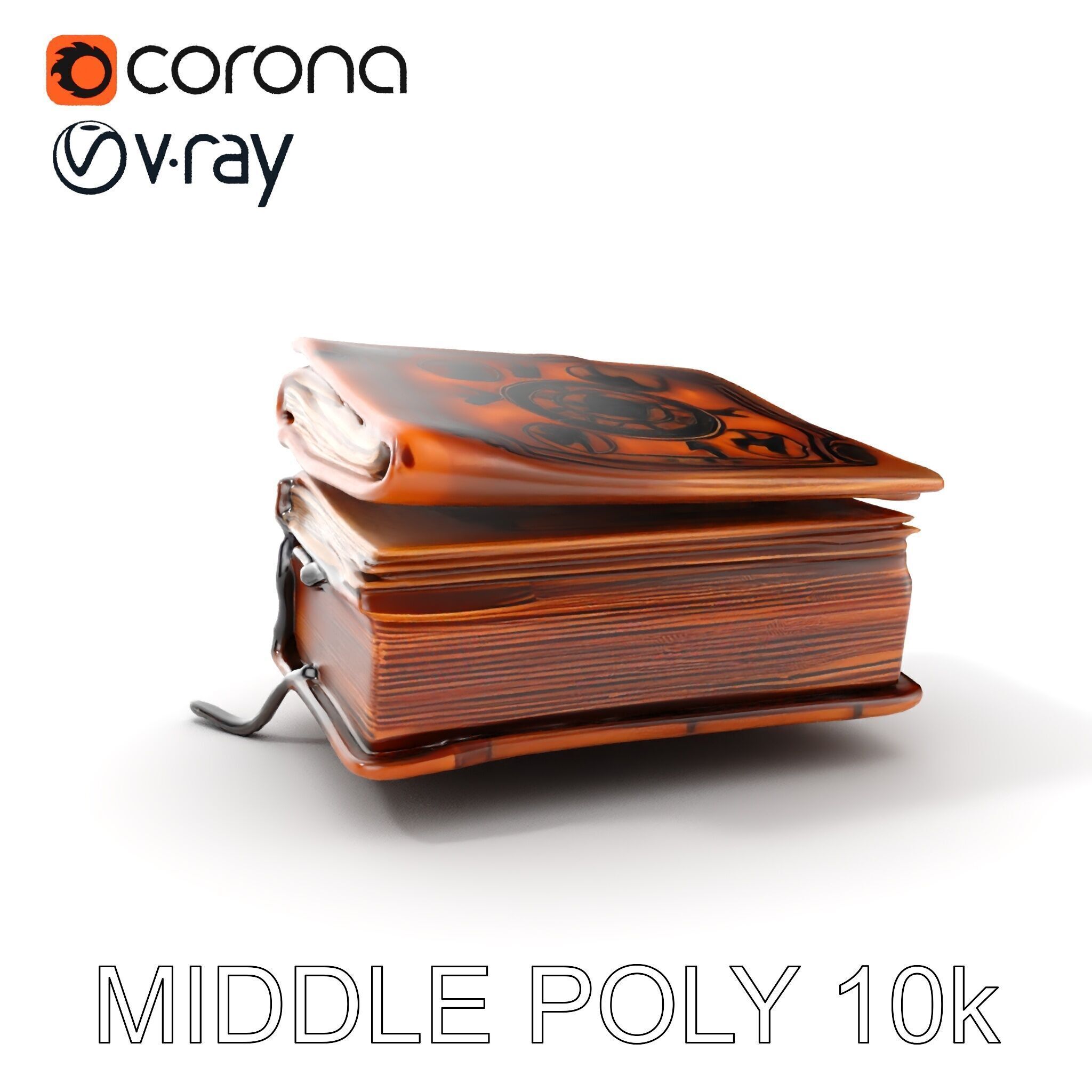 Ancient Spellbook D Model Pack Low-poly 3D model_9