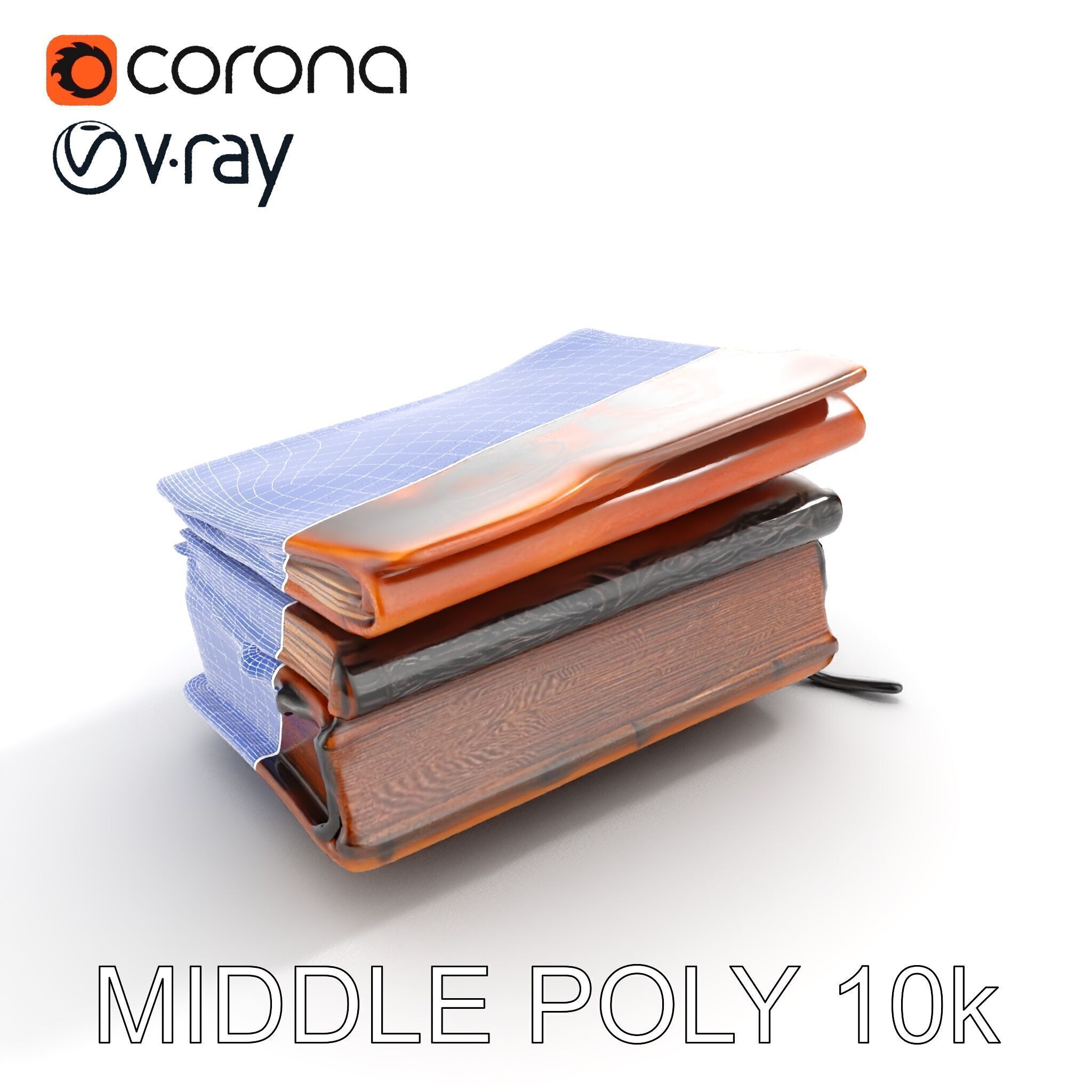 Ancient Spellbook D Model Pack Low-poly 3D model_28