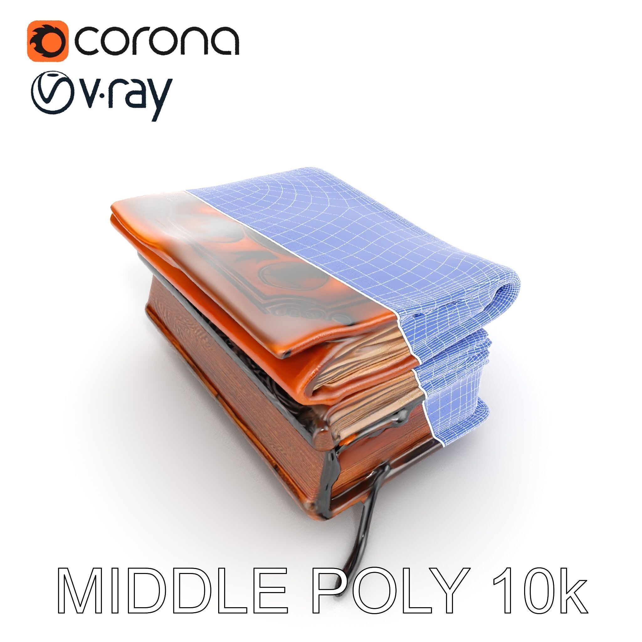 Ancient Spellbook D Model Pack Low-poly 3D model_20