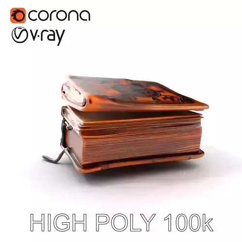 Ancient Spellbook D Model Pack Low-poly 3D model