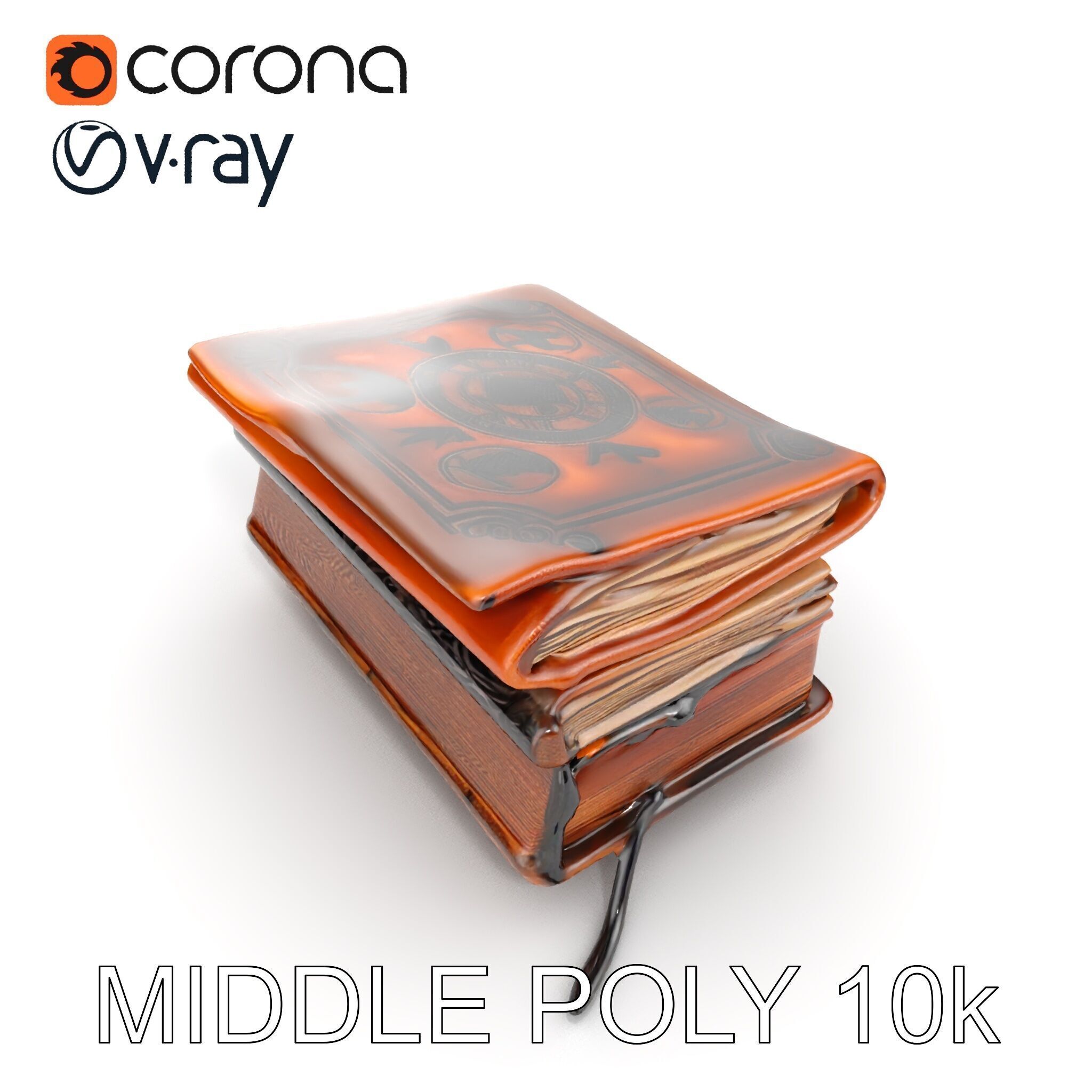 Ancient Spellbook D Model Pack Low-poly 3D model_12