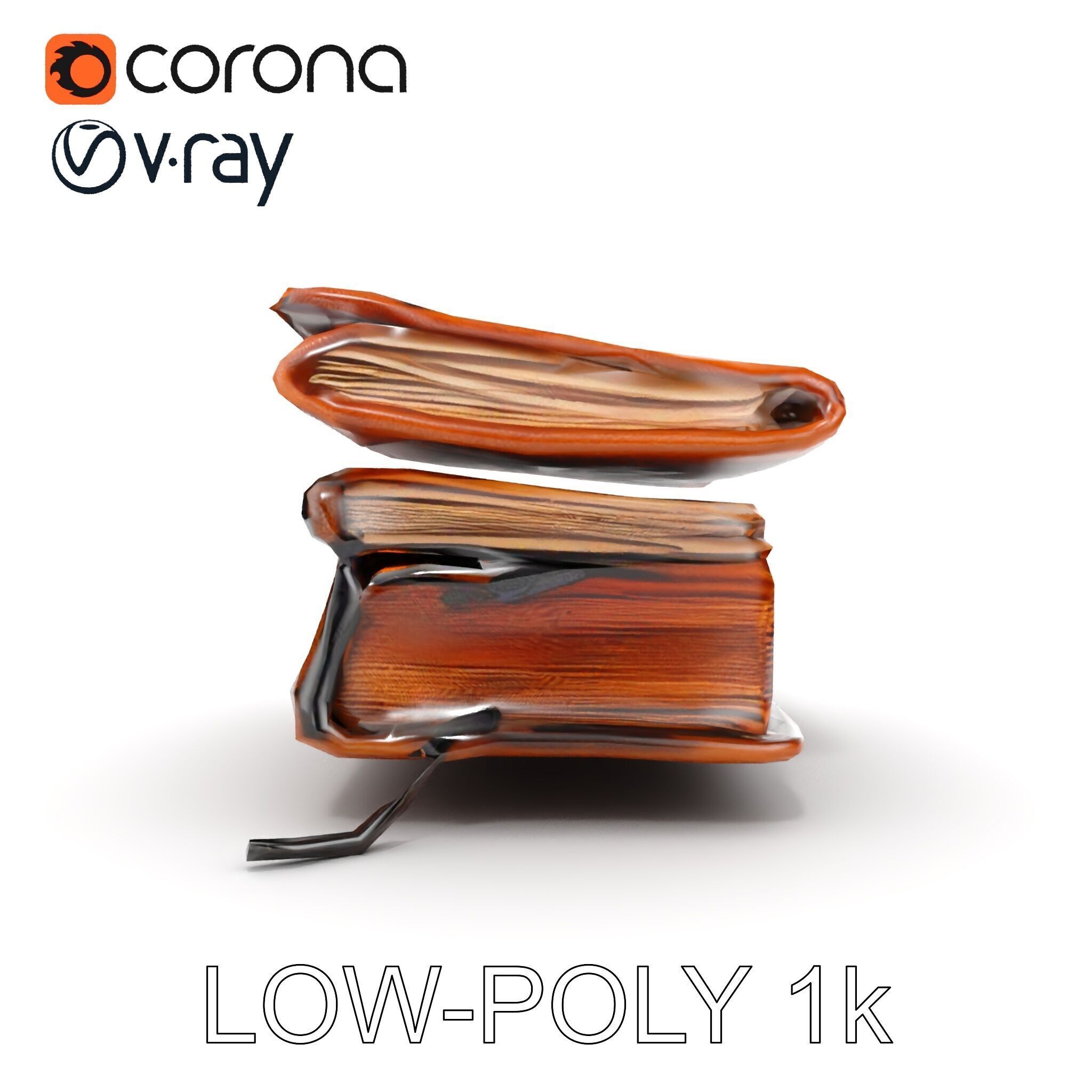 Ancient Spellbook D Model Pack Low-poly 3D model_8