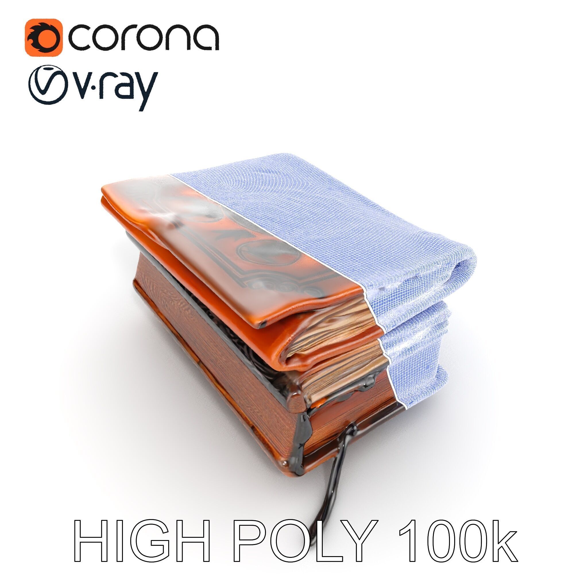 Ancient Spellbook D Model Pack Low-poly 3D model_36