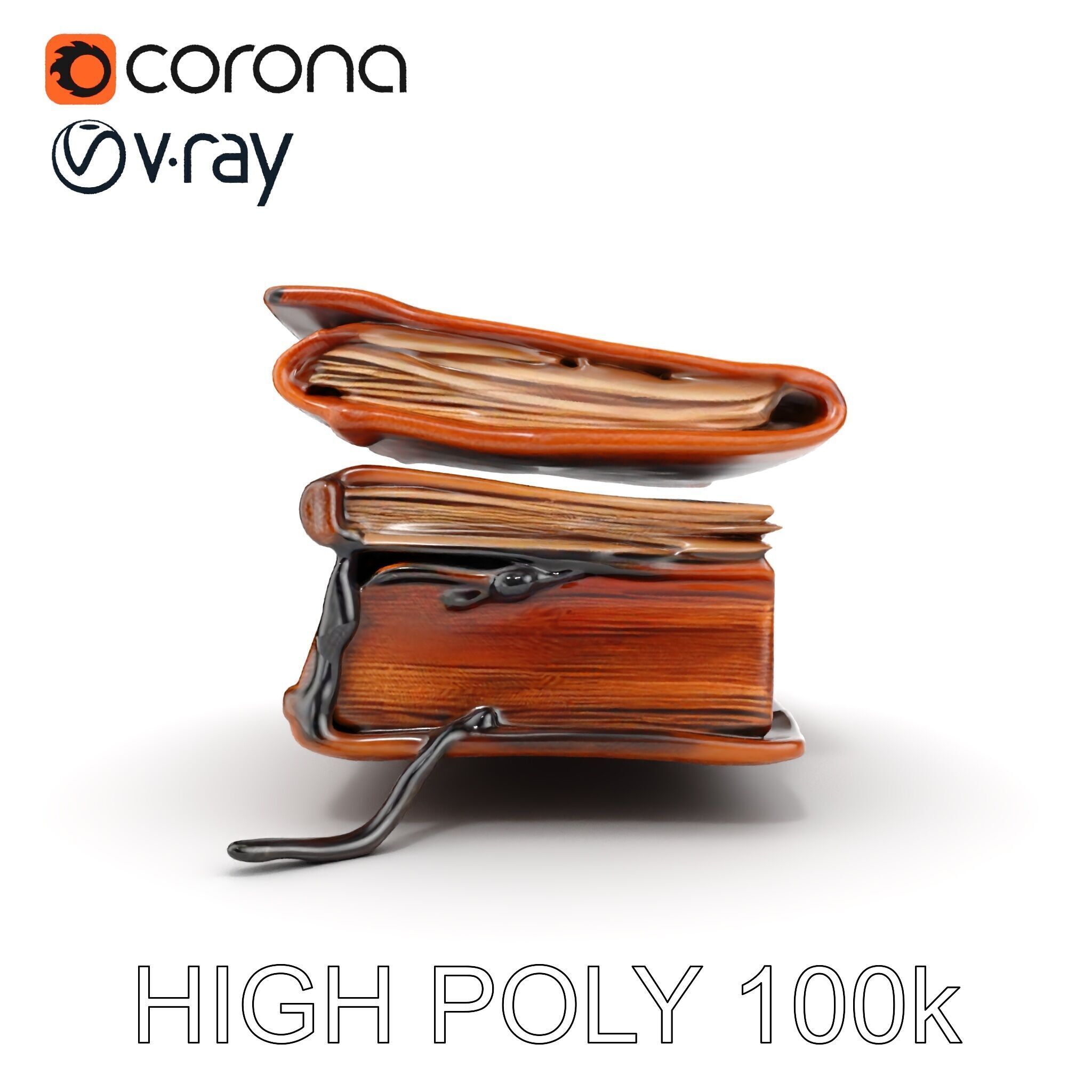 Ancient Spellbook D Model Pack Low-poly 3D model_22