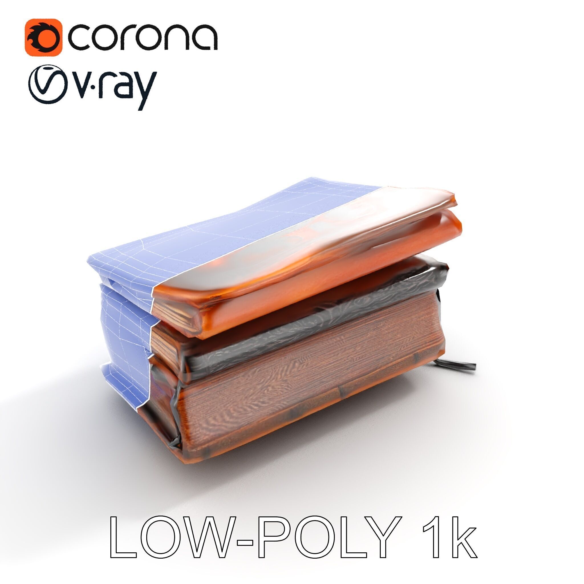 Ancient Spellbook D Model Pack Low-poly 3D model_26