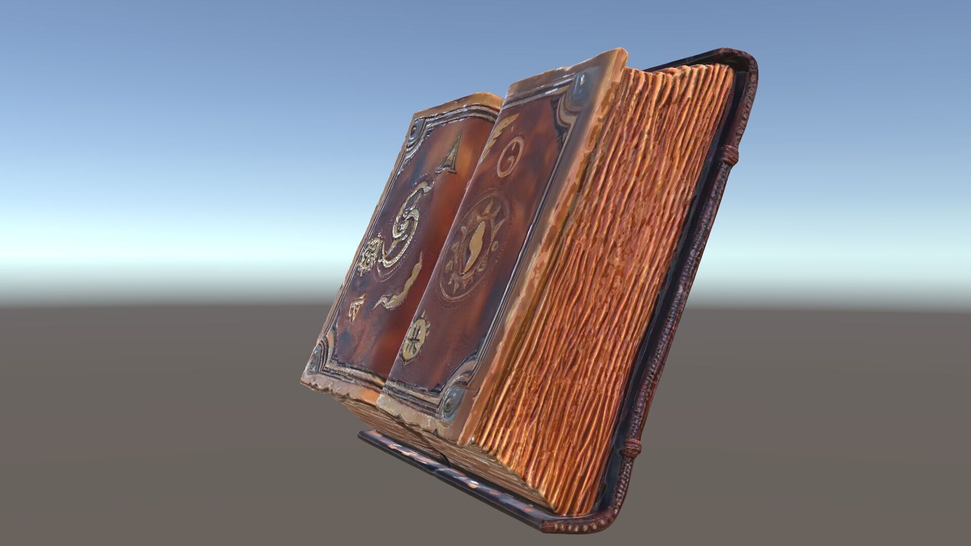 Ancient Grimoire D Model Pack Low-poly 3D model_6