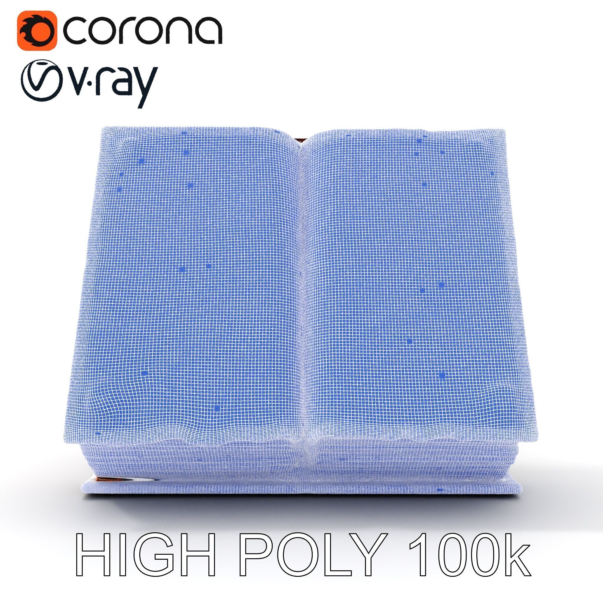 Ancient Grimoire D Model Pack Low-poly 3D model_33