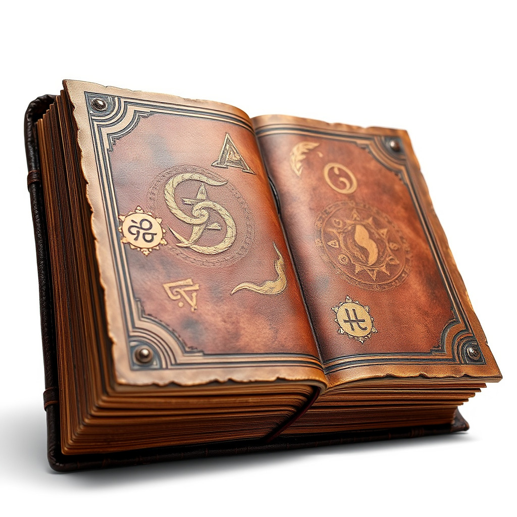 Ancient Grimoire D Model Pack Low-poly 3D model_3