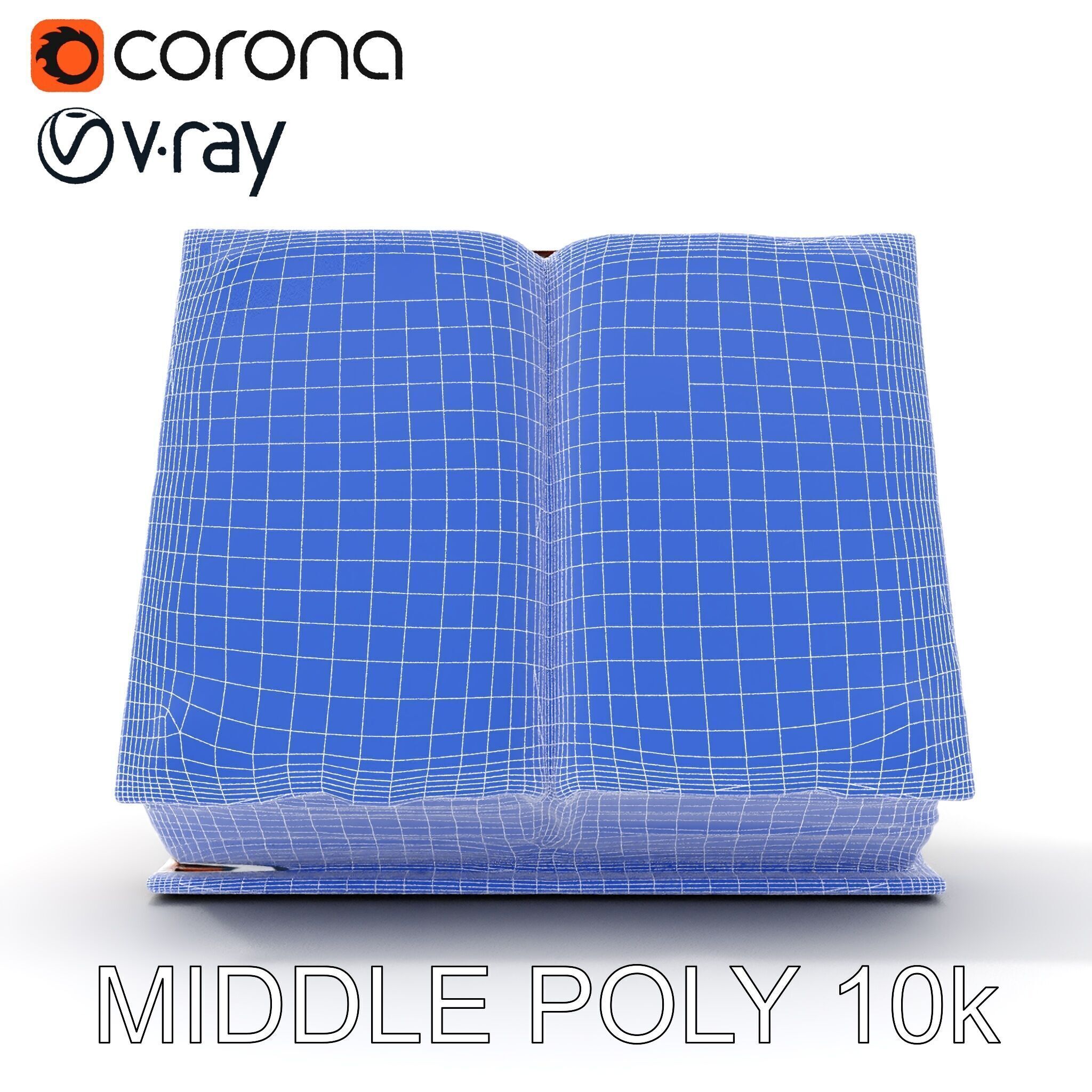 Ancient Grimoire D Model Pack Low-poly 3D model_31