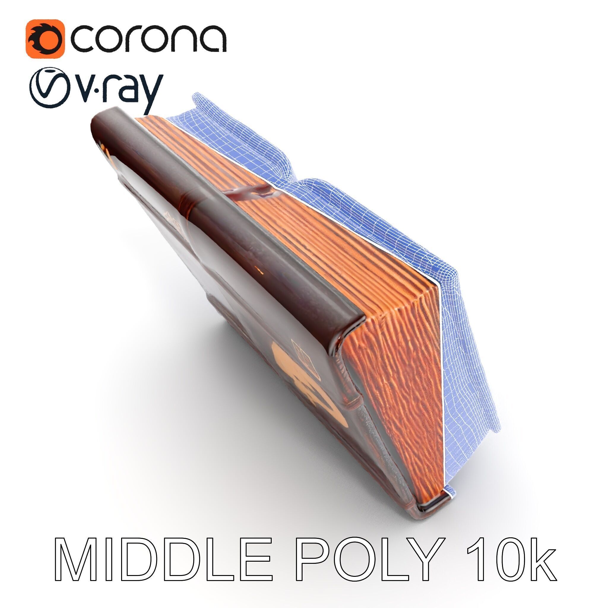 Ancient Grimoire D Model Pack Low-poly 3D model_28